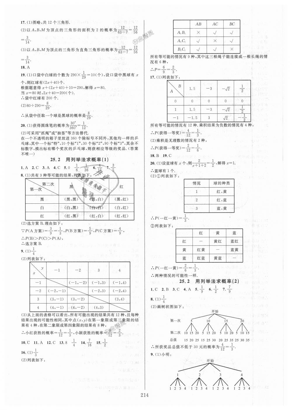 2018年全優(yōu)方案夯實與提高九年級數(shù)學(xué)全一冊人教版A版 第30頁