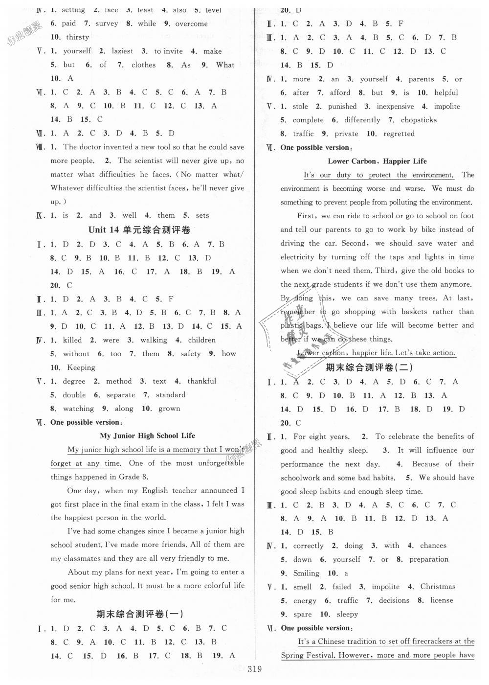 2018年全優(yōu)方案夯實(shí)與提高九年級英語全一冊人教版 第15頁