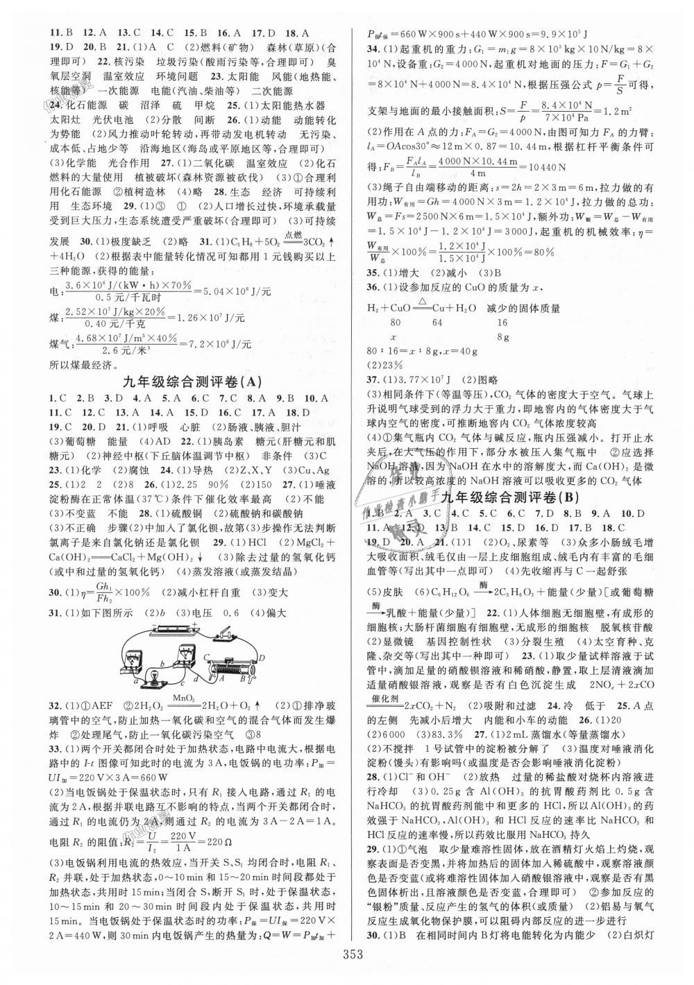 2018年全優(yōu)方案夯實與提高九年級科學全一冊浙教版 第25頁