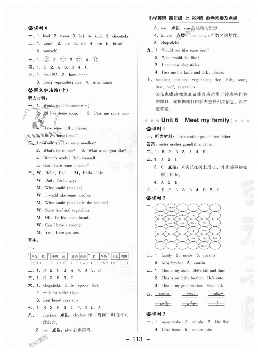 2018年綜合應(yīng)用創(chuàng)新題典中點(diǎn)四年級(jí)英語(yǔ)上冊(cè)人教PEP版 第13頁(yè)