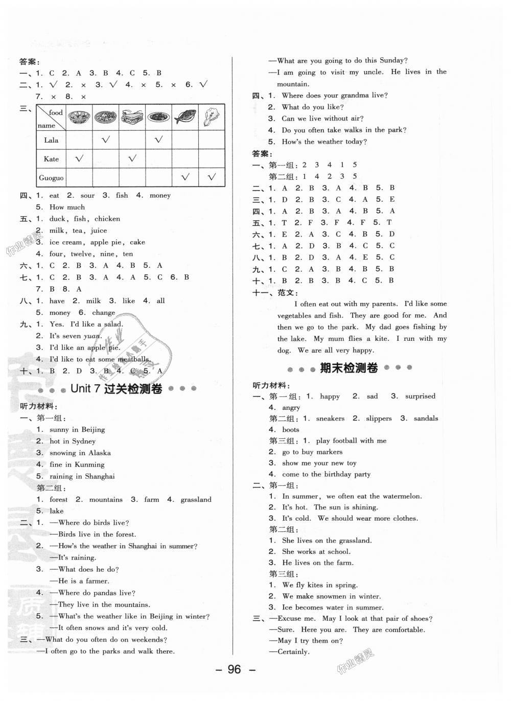 2018年綜合應(yīng)用創(chuàng)新題典中點(diǎn)四年級(jí)英語上冊(cè)北京課改版 第4頁