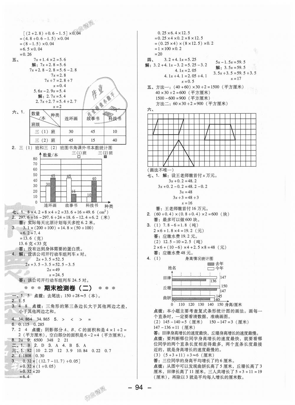 2018年綜合應用創(chuàng)新題典中點五年級數(shù)學上冊北京課改版 第4頁