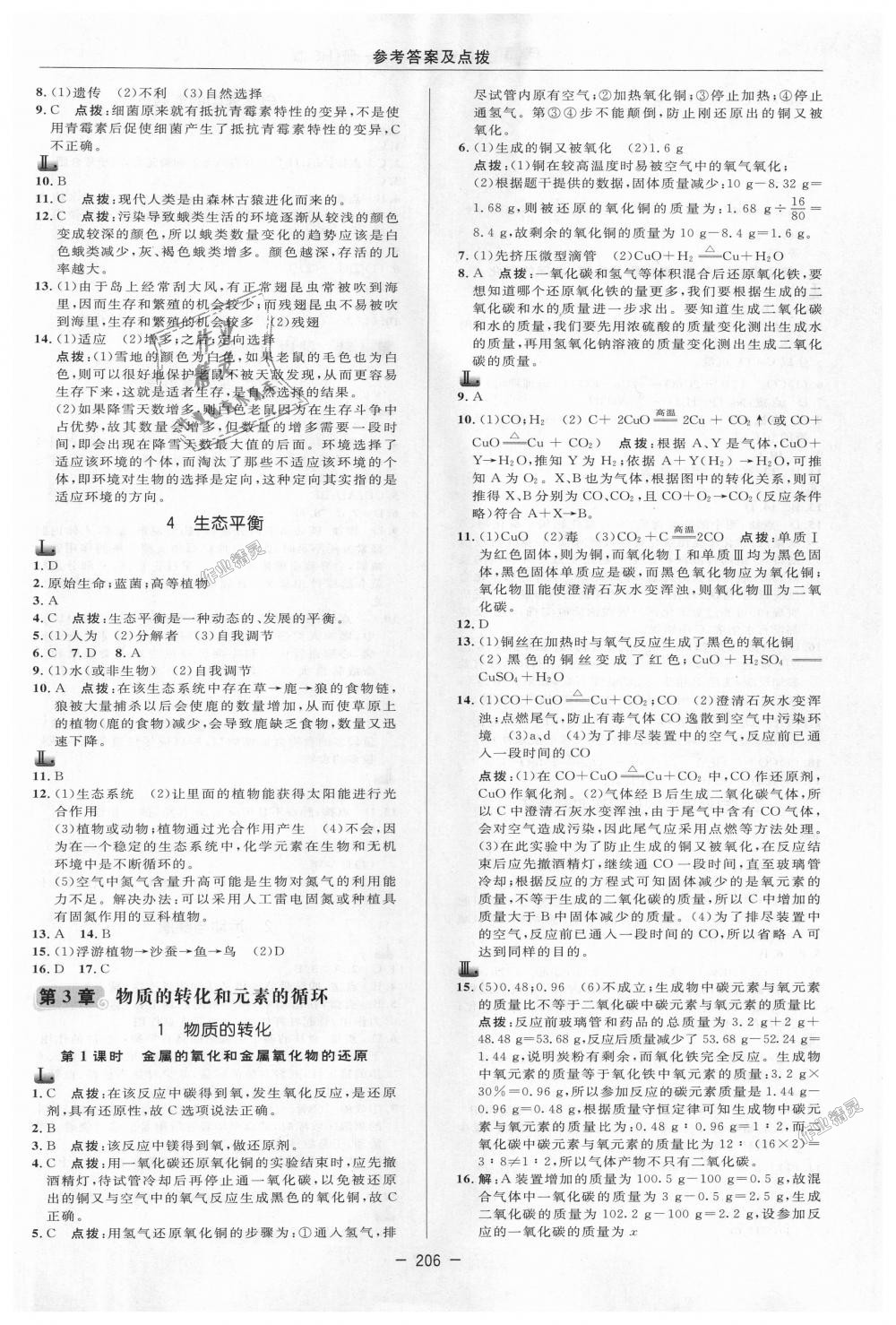 2018年綜合應(yīng)用創(chuàng)新題典中點(diǎn)九年級科學(xué)全一冊華師大版 第22頁