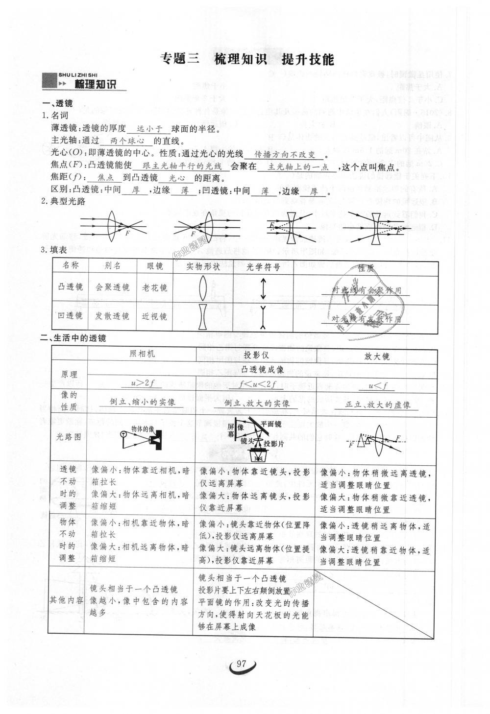 2018年思維新觀察八年級(jí)物理上冊(cè)人教版 第97頁