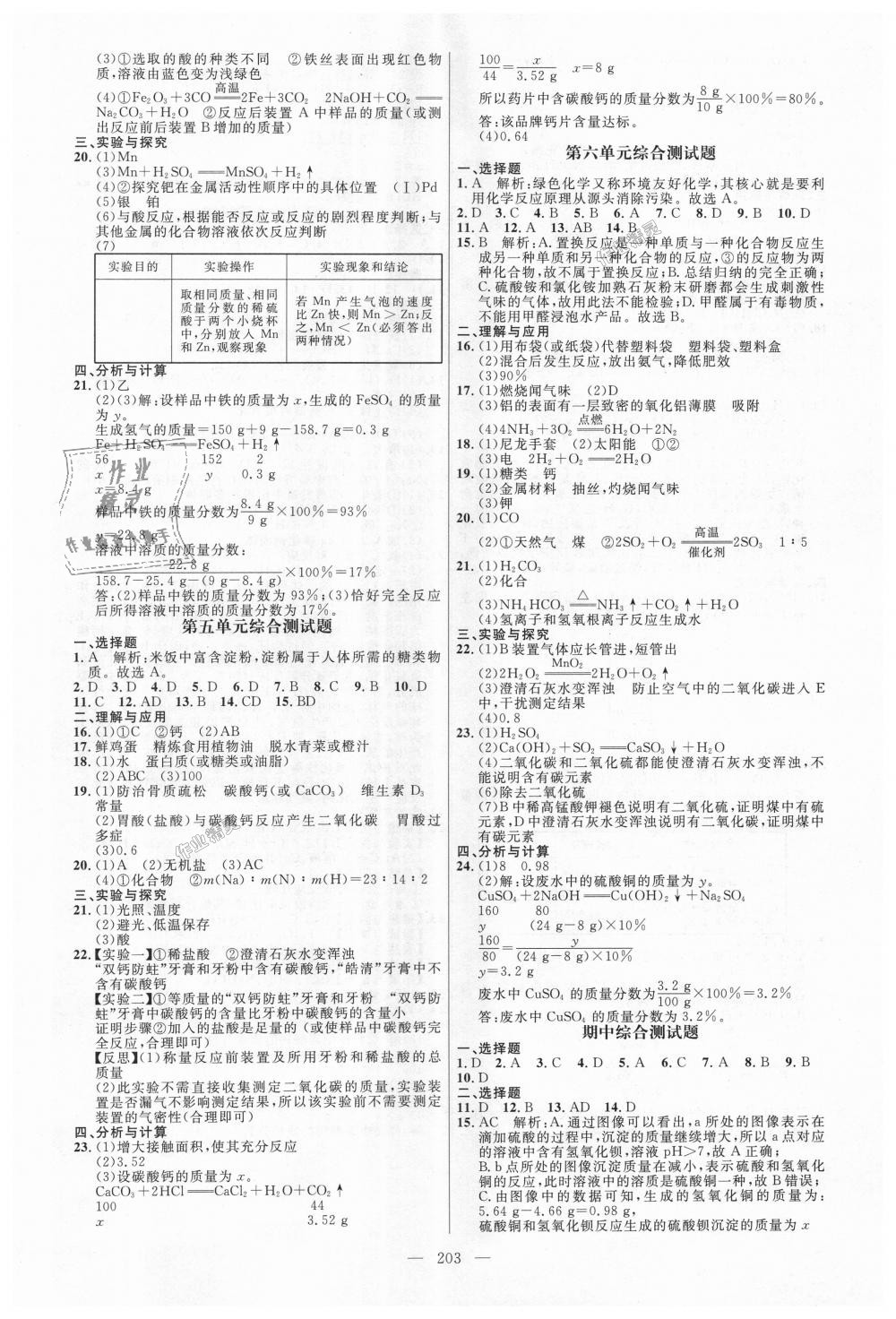 2018年细解巧练九年级化学全一册鲁教版 第22页