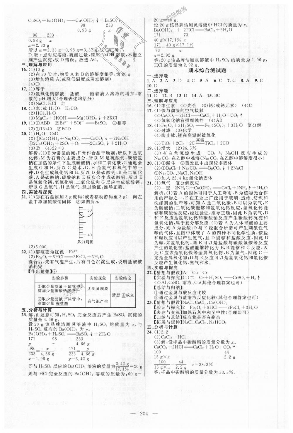 2018年细解巧练九年级化学全一册鲁教版 第23页