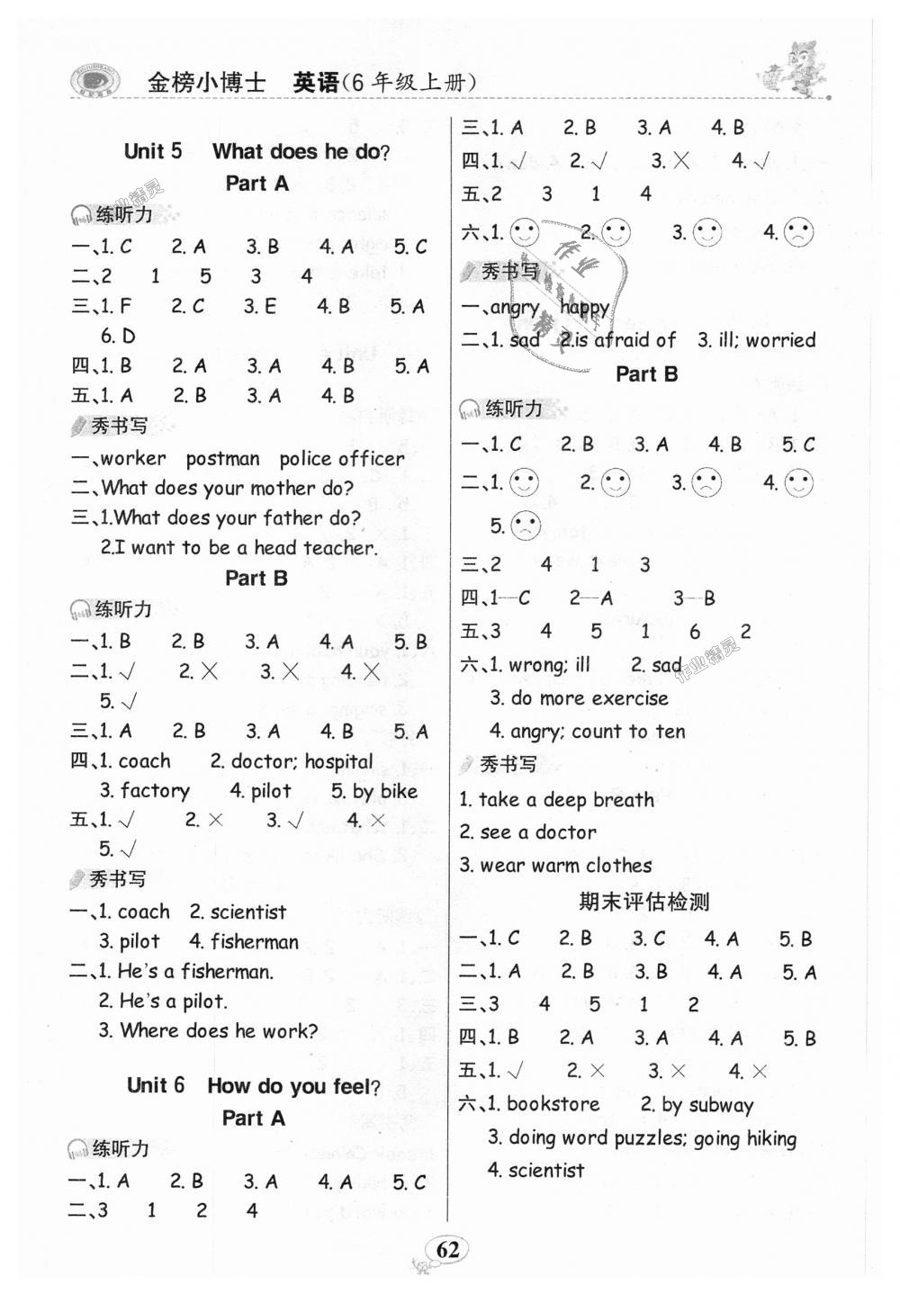 2018年世紀金榜金榜小博士六年級英語上冊人教PEP版 第14頁