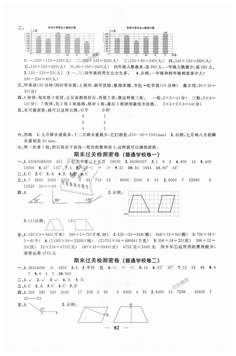 2018年阳光同学一线名师全优好卷四年级数学上册人教版 第6页