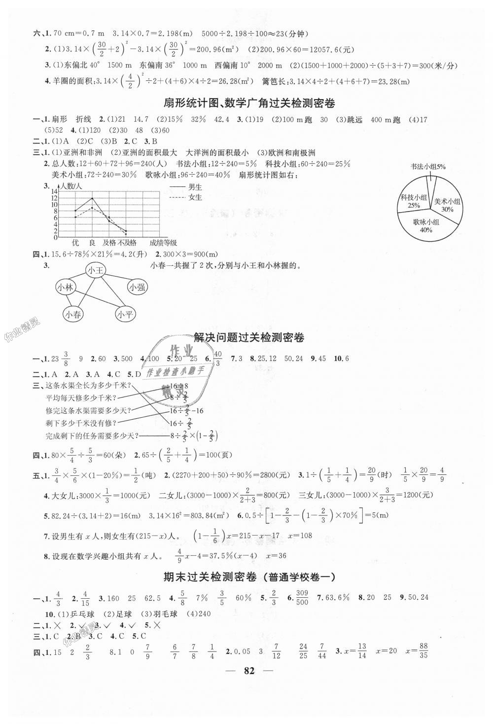 2018年阳光同学一线名师全优好卷六年级数学上册人教版 第6页