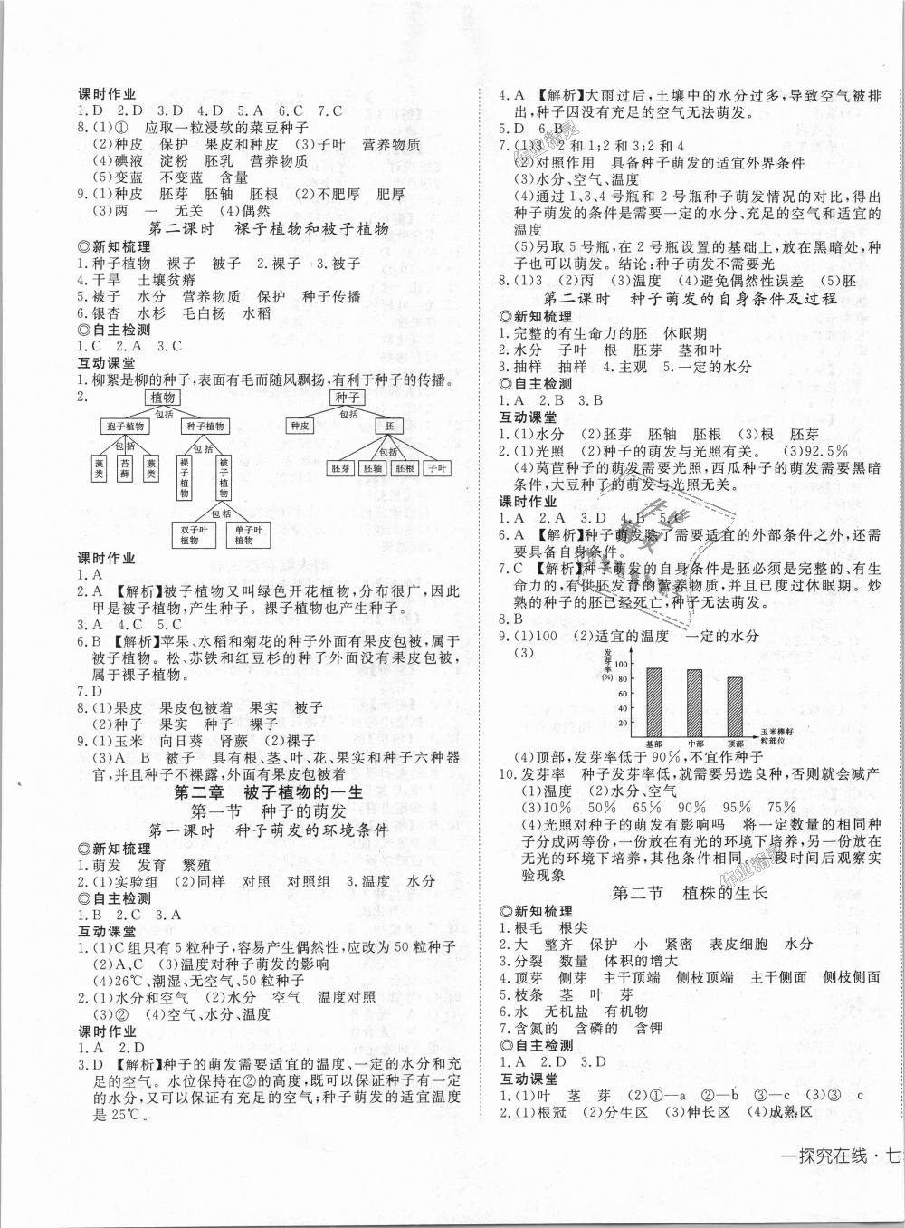 2018年探究在線高效課堂七年級(jí)生物上冊(cè)人教版 第5頁(yè)