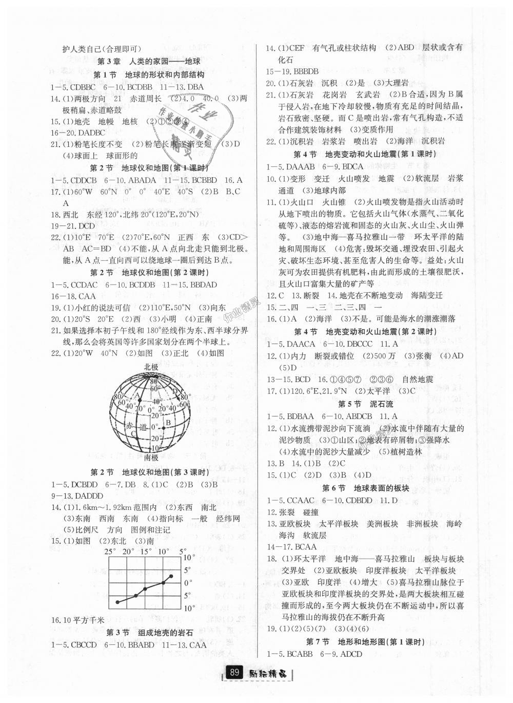 2018年励耘书业励耘新同步七年级科学上册浙教版 第3页