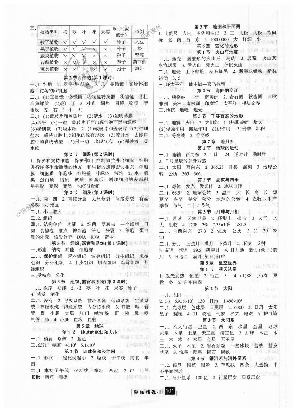 2018年勵(lì)耘書業(yè)勵(lì)耘新同步七年級(jí)科學(xué)上冊(cè)華師大版 第16頁(yè)