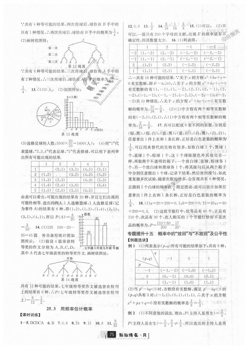 2018年励耘书业励耘新同步九年级数学全一册人教版 第31页