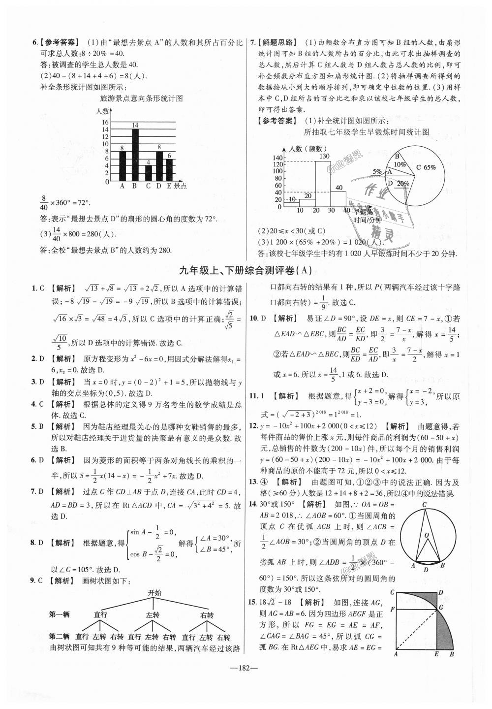 2018年金考卷活頁題選九年級數(shù)學(xué)上冊華師大版 第44頁