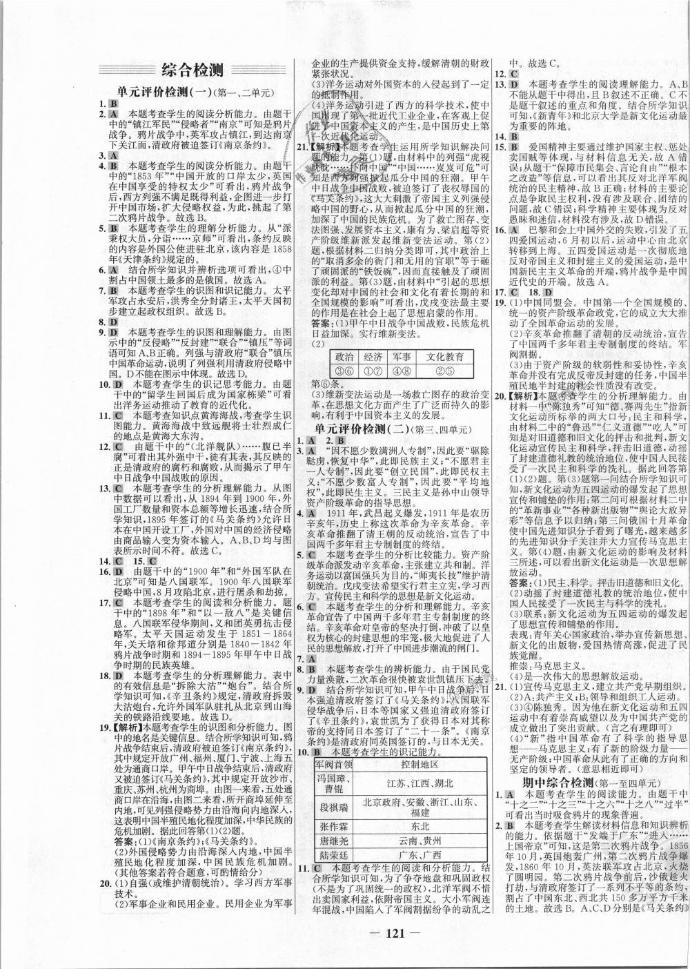 2018年世紀(jì)金榜百練百勝八年級(jí)歷史上冊(cè)人教版 第13頁(yè)