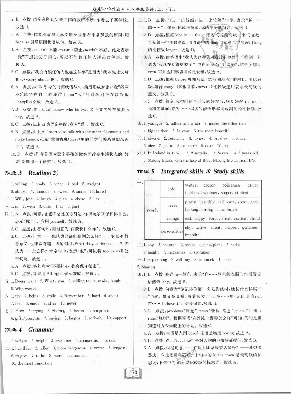 2018年启东中学作业本八年级英语上册译林版 第2页