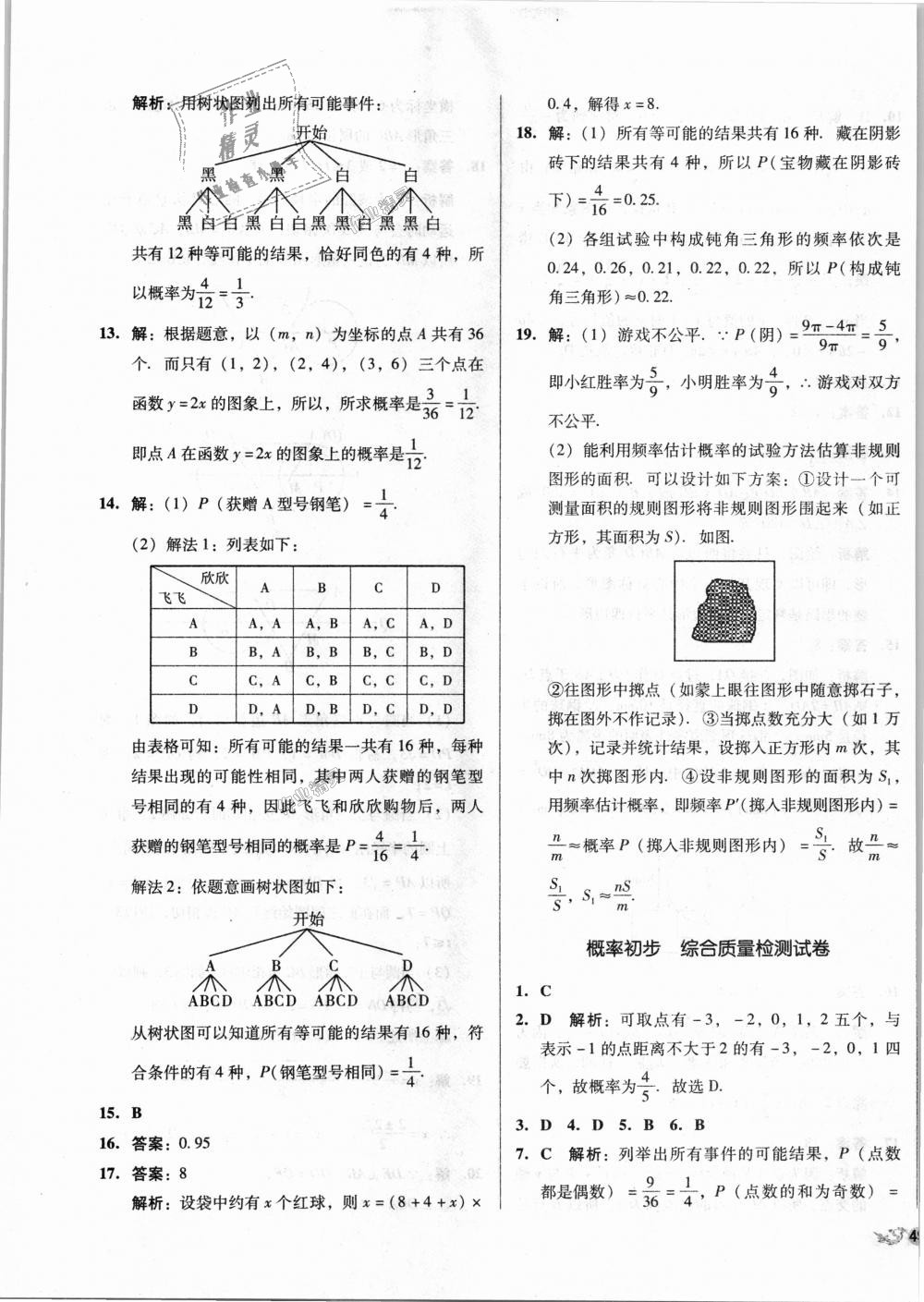 2018年單元加期末復(fù)習(xí)與測試九年級數(shù)學(xué)全一冊人教版 第13頁