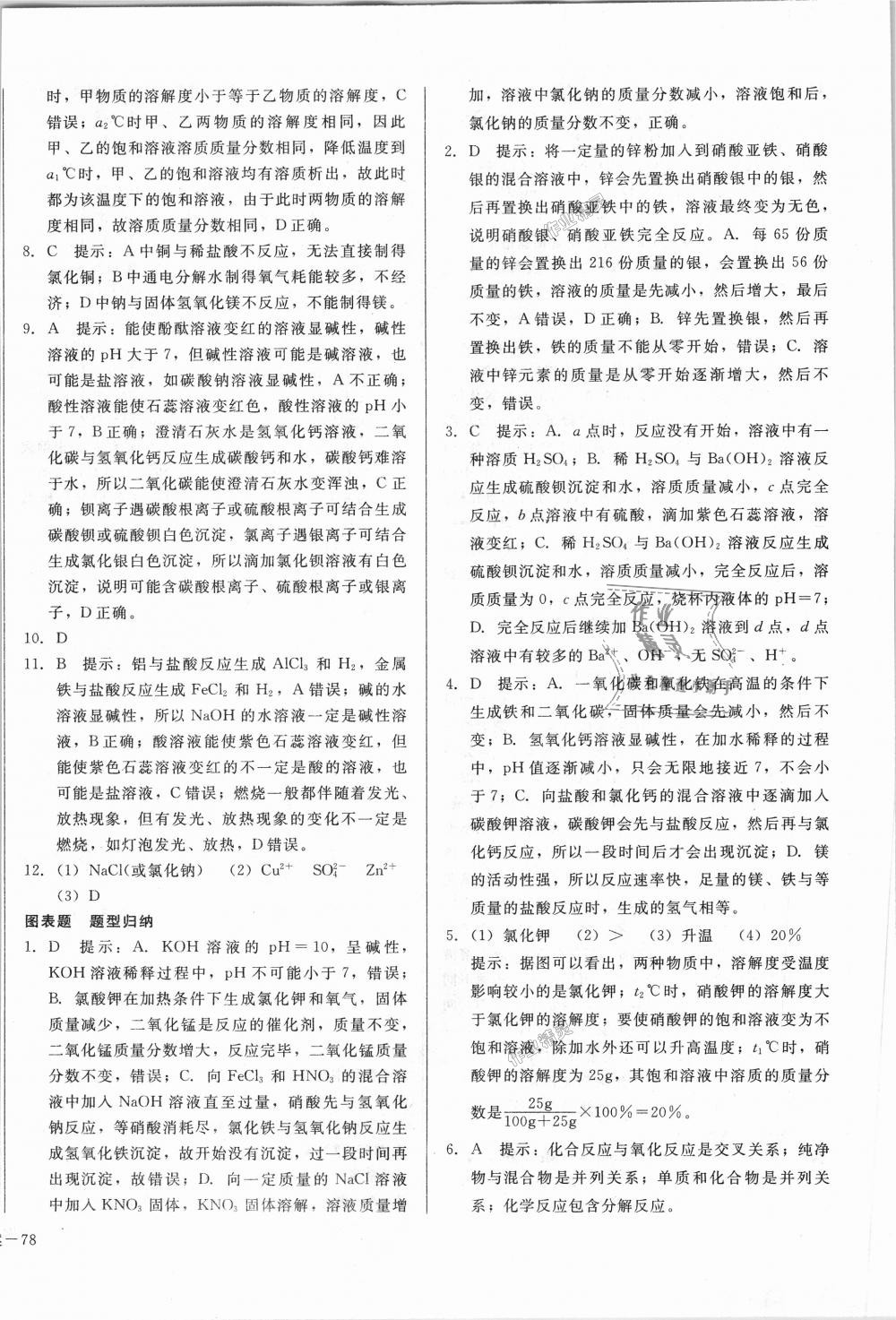 2018年單元加期末復(fù)習(xí)與測試九年級化學(xué)全一冊人教版 第24頁