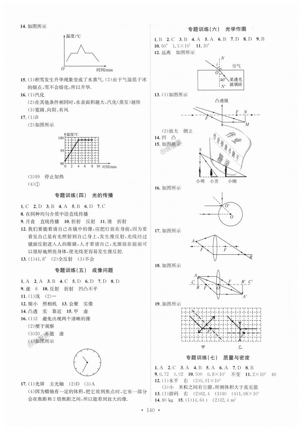 2018年思路教练同步课时作业八年级物理上册人教版 第8页