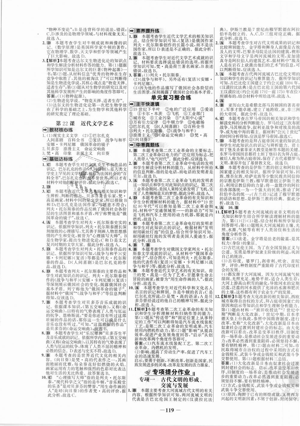 2018年世紀(jì)金榜百練百勝九年級(jí)歷史上冊(cè)北師大版 第11頁