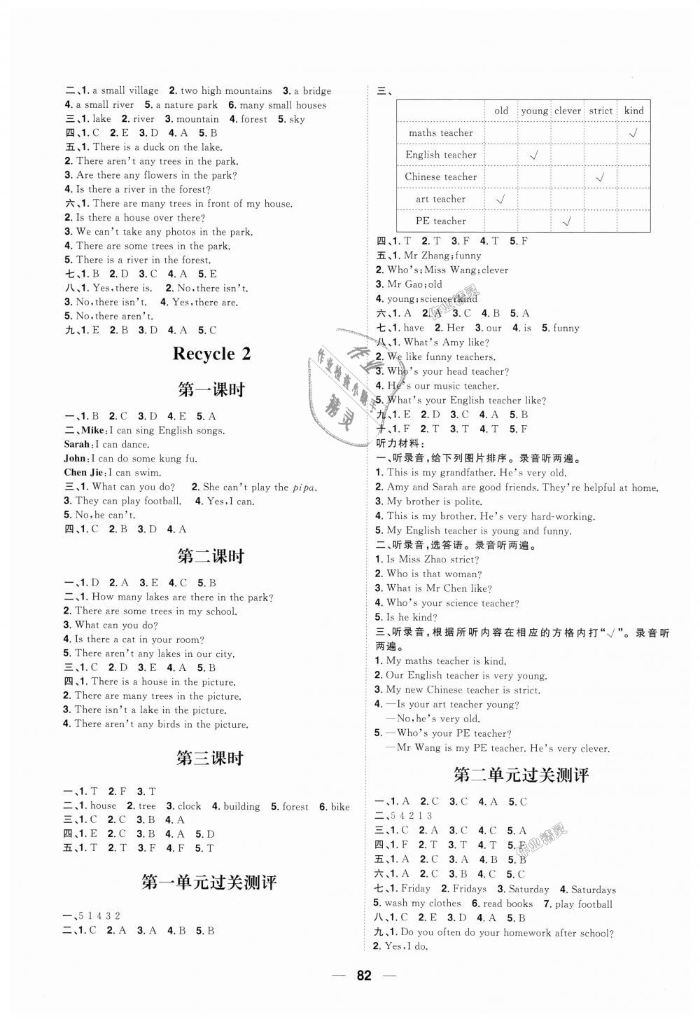 2018年練出好成績五年級英語上冊人教版 第6頁