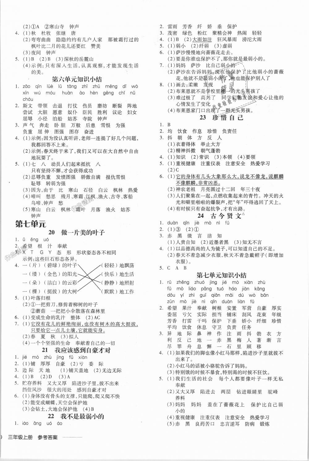 2018年全品學(xué)練考三年級(jí)語(yǔ)文上冊(cè)蘇教版 第4頁(yè)