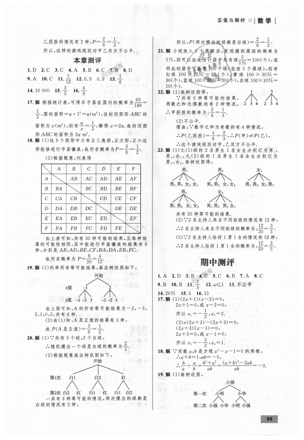 2018年初中同步學(xué)考優(yōu)化設(shè)計(jì)九年級(jí)數(shù)學(xué)上冊(cè)北師大版 第13頁