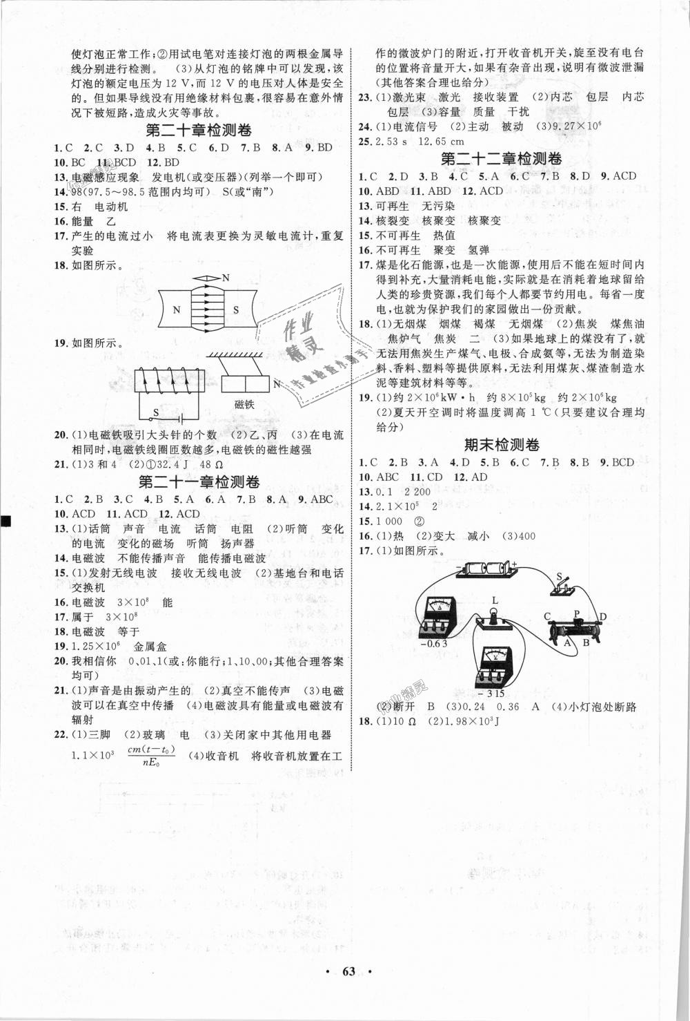 2018年初中同步學(xué)考優(yōu)化設(shè)計(jì)九年級物理全一冊人教版 第15頁