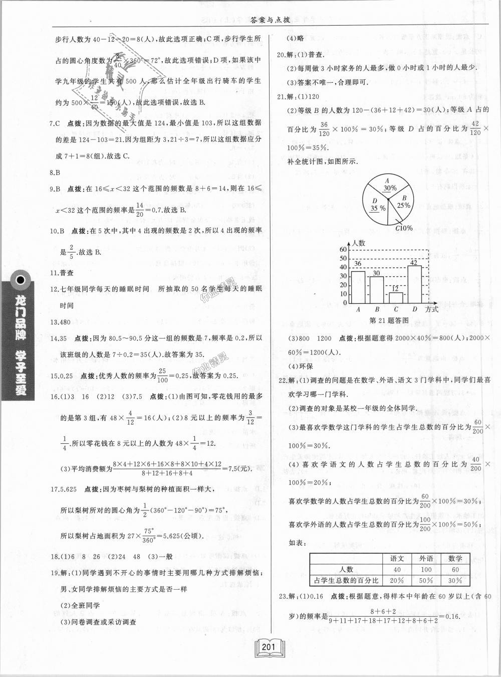 2018年启东中学作业本七年级数学上册北师大版 第35页