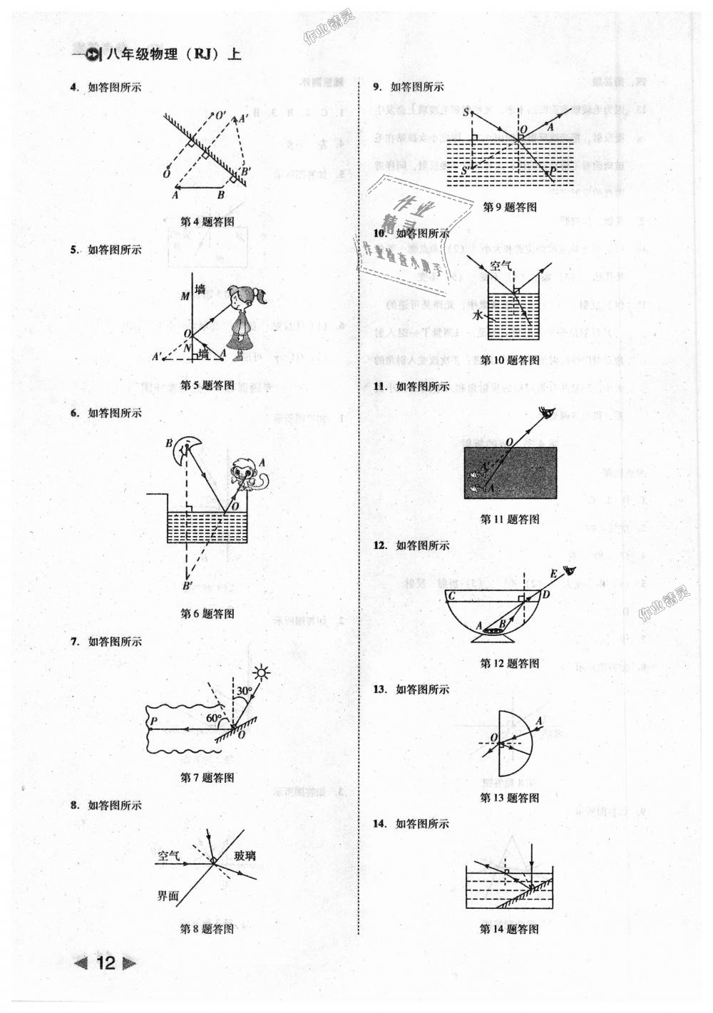 2018年勝券在握打好基礎(chǔ)作業(yè)本八年級(jí)物理上冊(cè)人教版 第12頁