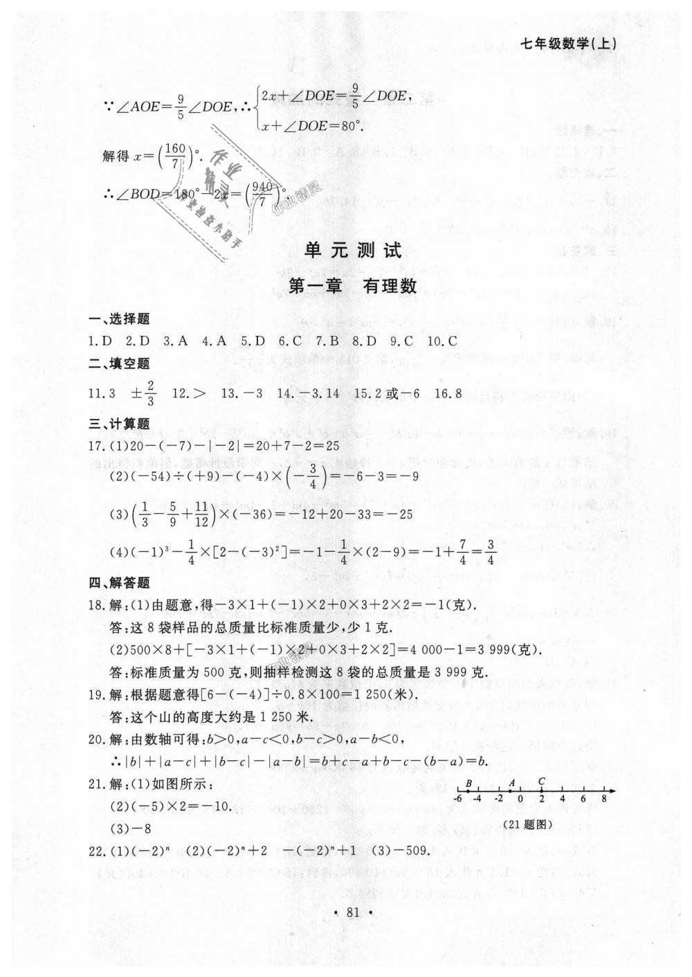 2018年博師在線七年級(jí)數(shù)學(xué)上冊(cè)人教版大連專版 第25頁(yè)