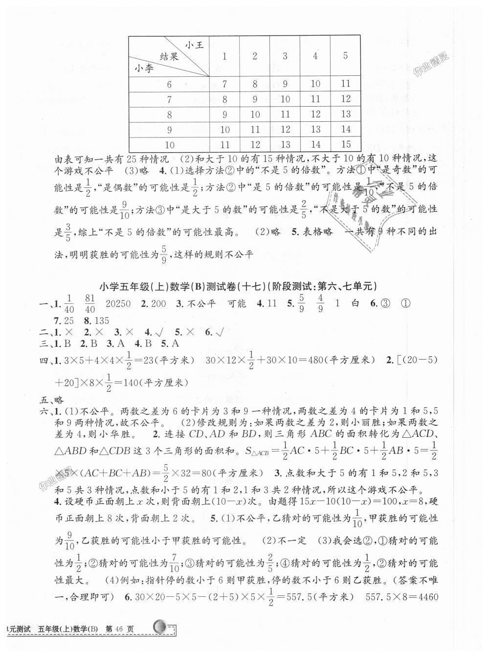 2018年孟建平小學(xué)單元測試五年級數(shù)學(xué)上冊北師大版 第8頁