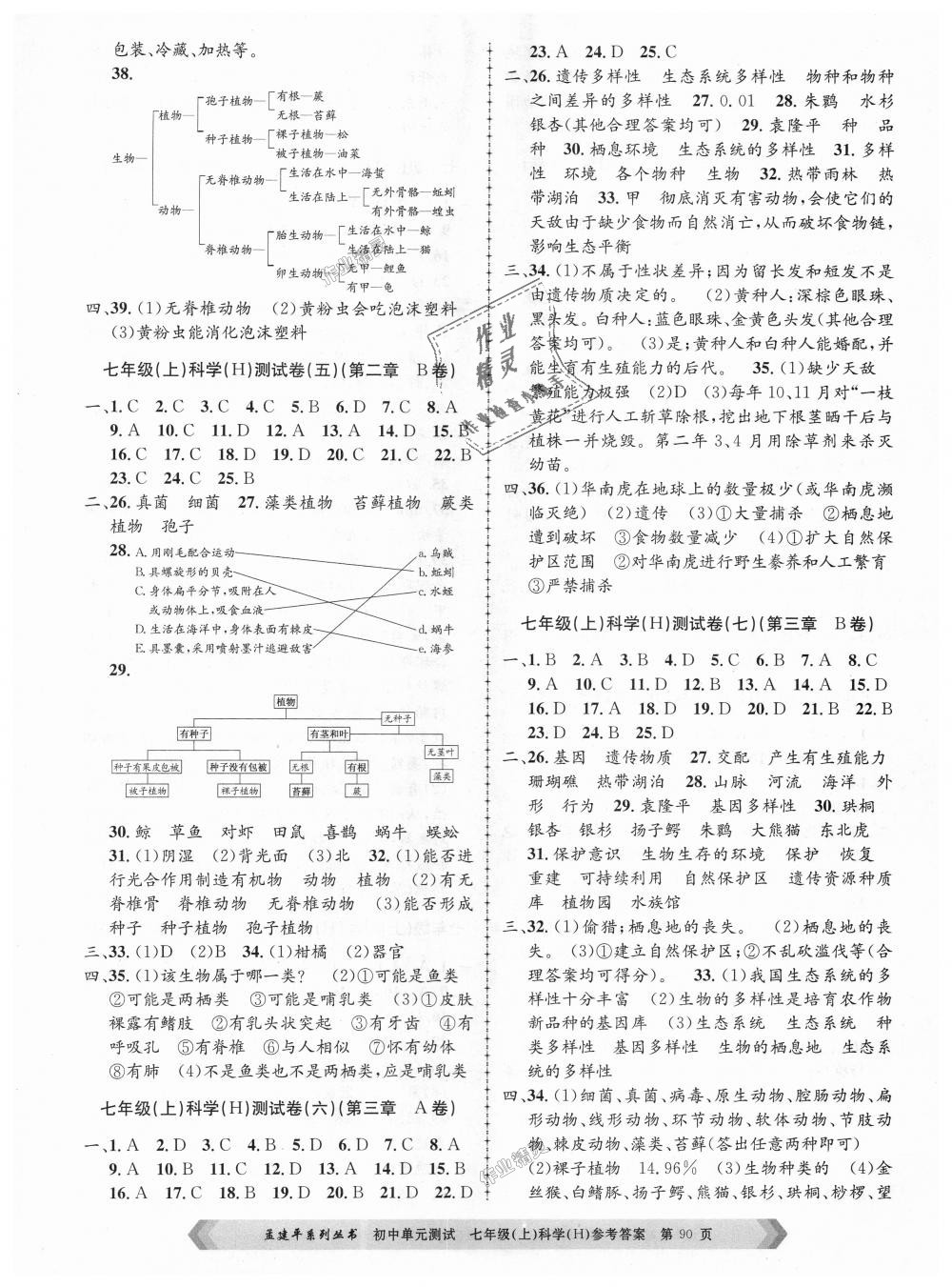 2018年孟建平初中单元测试七年级科学上册华师大版 第2页