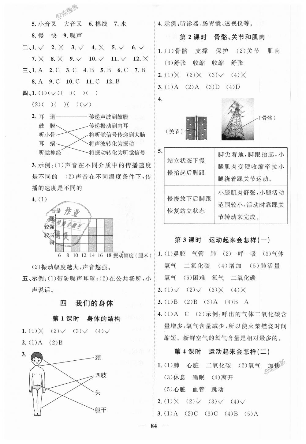 2018年陽光同學課時優(yōu)化作業(yè)四年級科學上冊教科版 第6頁