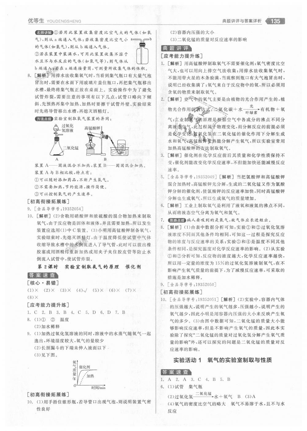 2018年全品优等生同步作业加中考特训九年级化学上册人教版 第11页