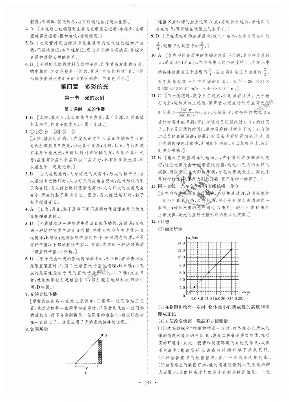 2018年思路教練同步課時作業(yè)八年級物理上冊滬科版 第11頁