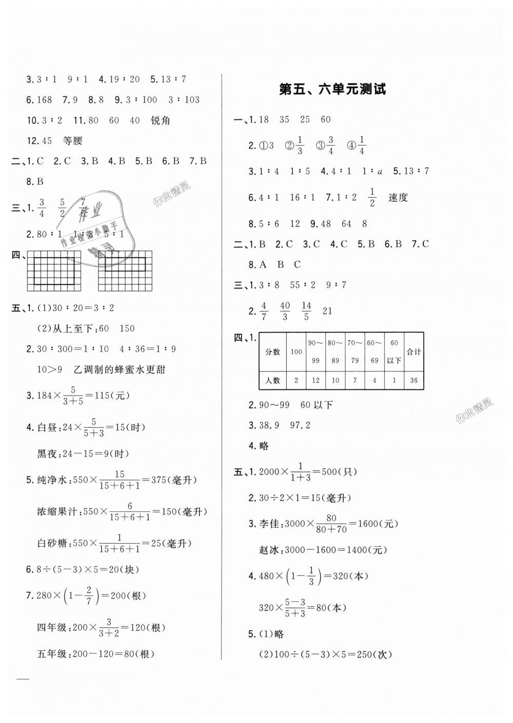 2018年悅?cè)缓脤W(xué)生周周測(cè)六年級(jí)數(shù)學(xué)上冊(cè)北師大版 第8頁