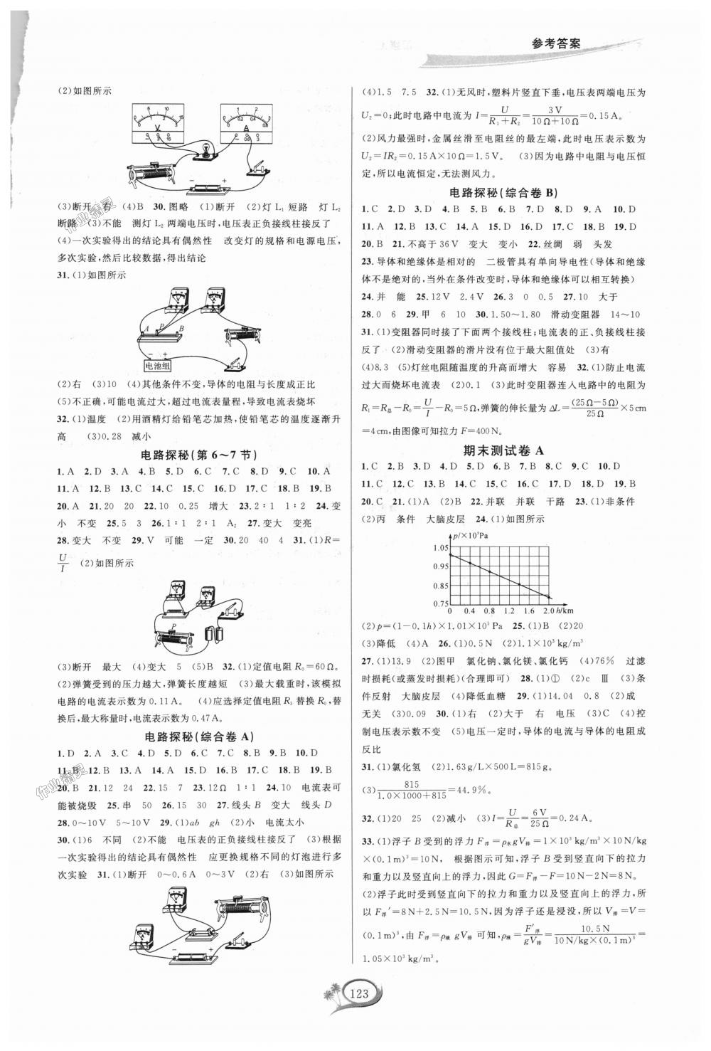 2018年走進重高培優(yōu)測試八年級科學(xué)上冊浙教版 第5頁