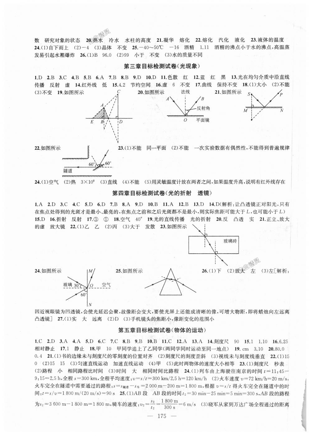 2018年金鑰匙1加1課時(shí)作業(yè)加目標(biāo)檢測(cè)八年級(jí)物理上冊(cè)江蘇版 第15頁(yè)