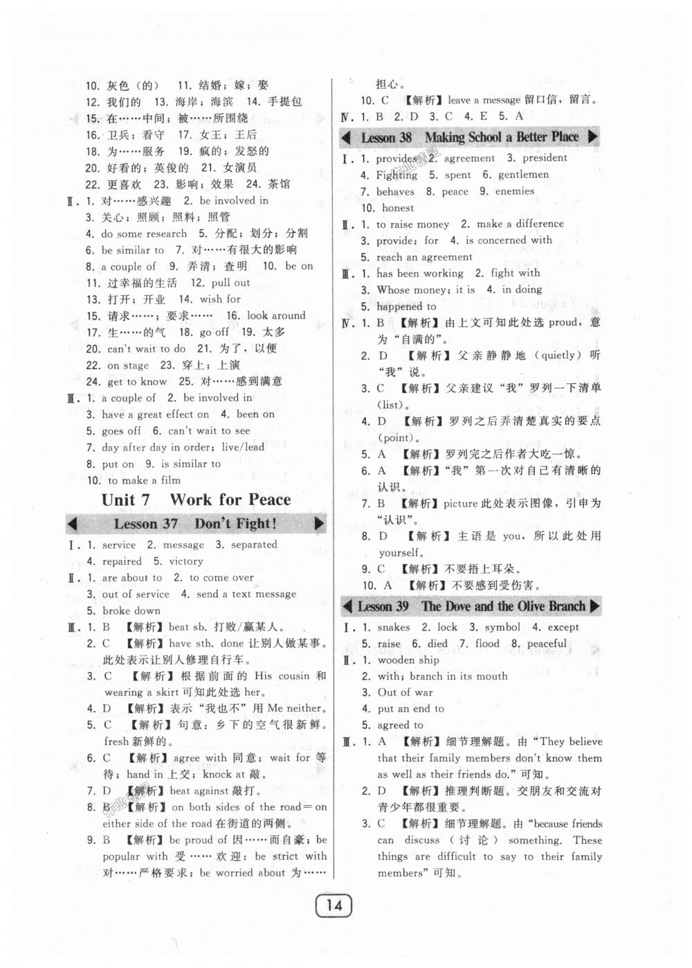 2018年北大綠卡九年級(jí)英語全一冊(cè)河北教育版 第14頁