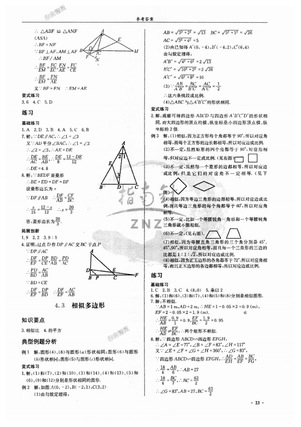 2018年指南针高分必备九年级数学上册北师大版 第23页