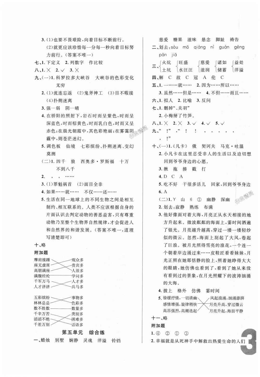 2018年悅?cè)缓脤W(xué)生單元練六年級(jí)語文上冊(cè)長(zhǎng)春版 第13頁