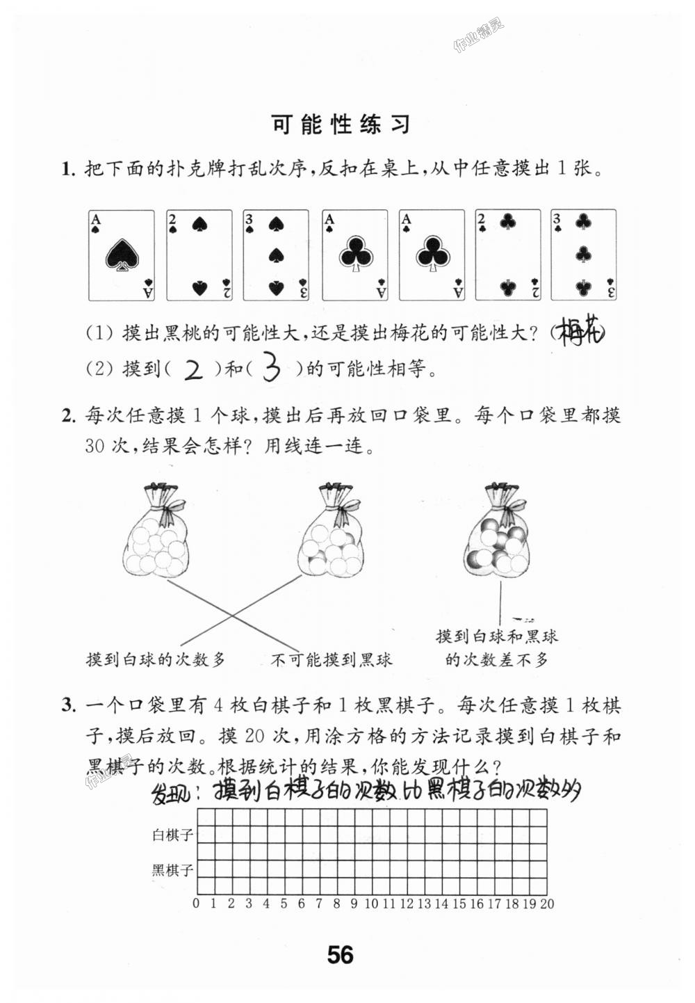 2018年數(shù)學(xué)補(bǔ)充習(xí)題四年級(jí)上冊(cè)蘇教版江蘇鳳凰教育出版社 第56頁(yè)