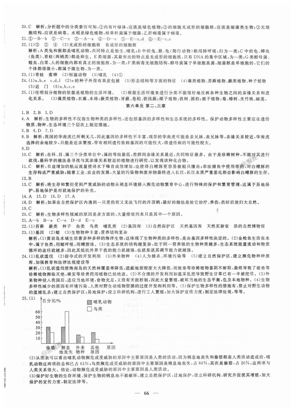 2018年王后雄黃岡密卷八年級(jí)生物上冊(cè)人教版 第6頁(yè)