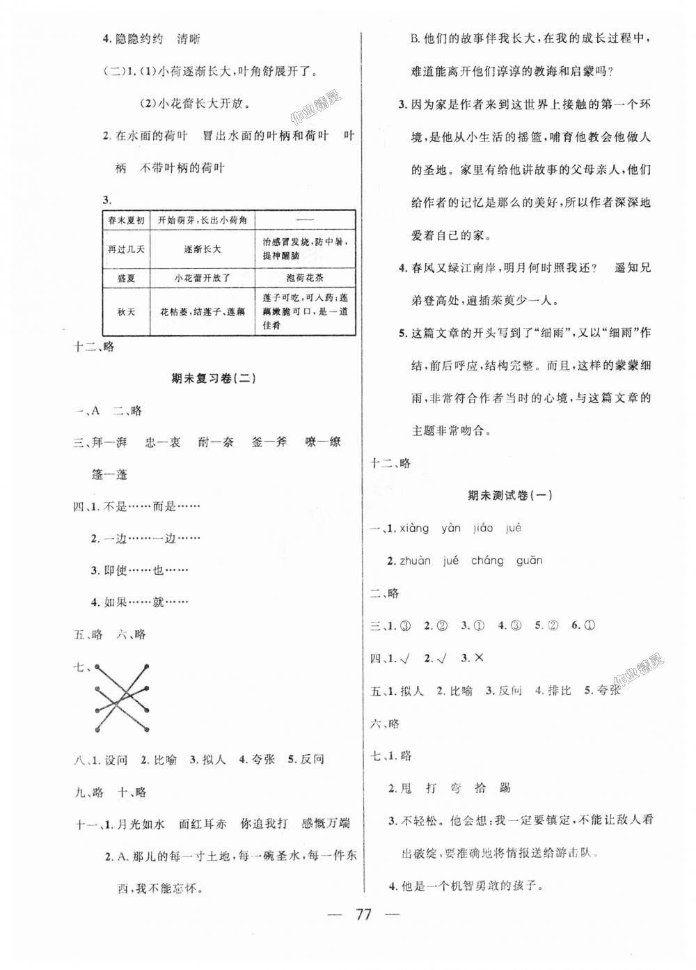 2018年王后雄黄冈密卷六年级语文上册北师大版 第9页