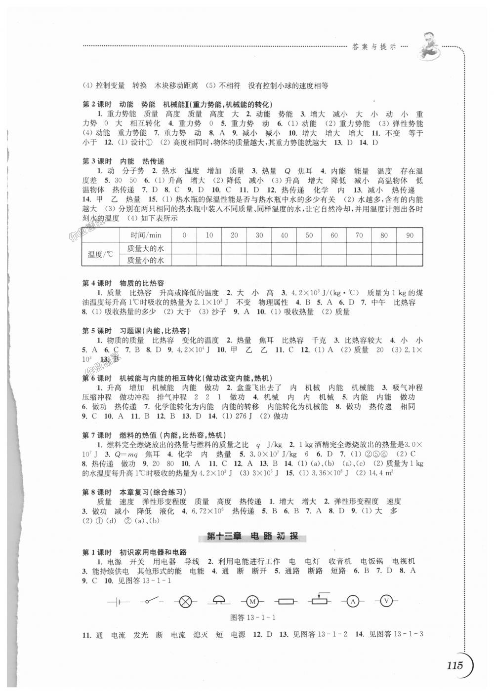 2018年同步練習九年級物理上冊蘇科版江蘇鳳凰科學技術出版社 第3頁