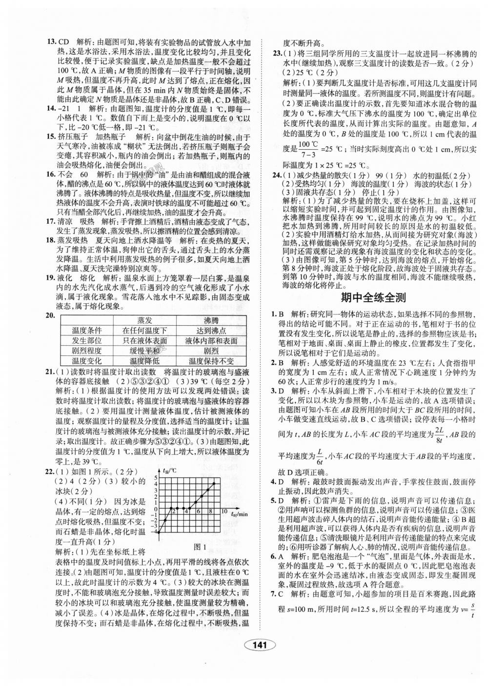 2018年中學(xué)教材全練八年級(jí)物理上冊(cè)人教版天津?qū)Ｓ?nbsp;第41頁