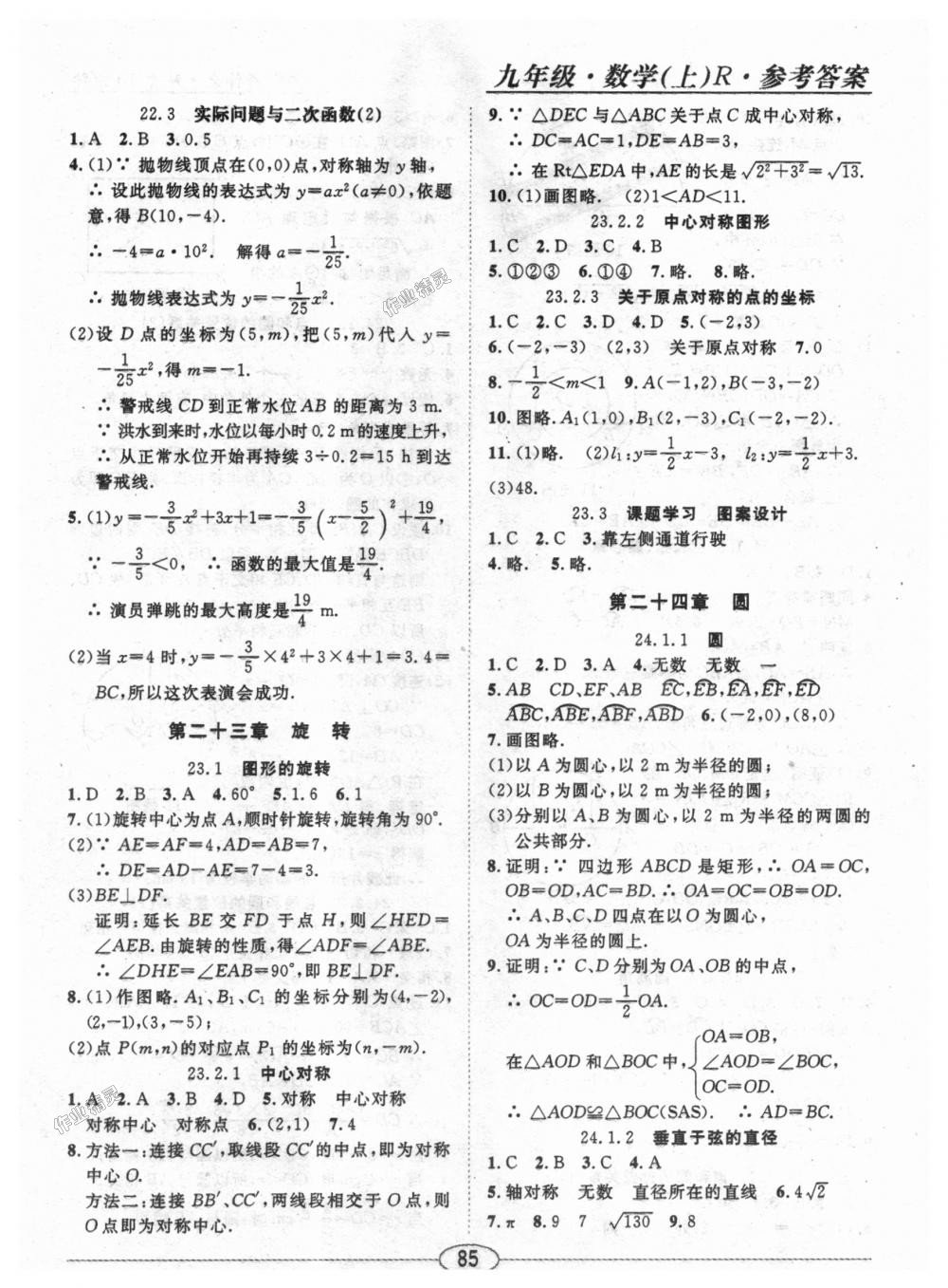 2018年中考考什么學加練導(dǎo)學案九年級數(shù)學上冊人教版 第21頁