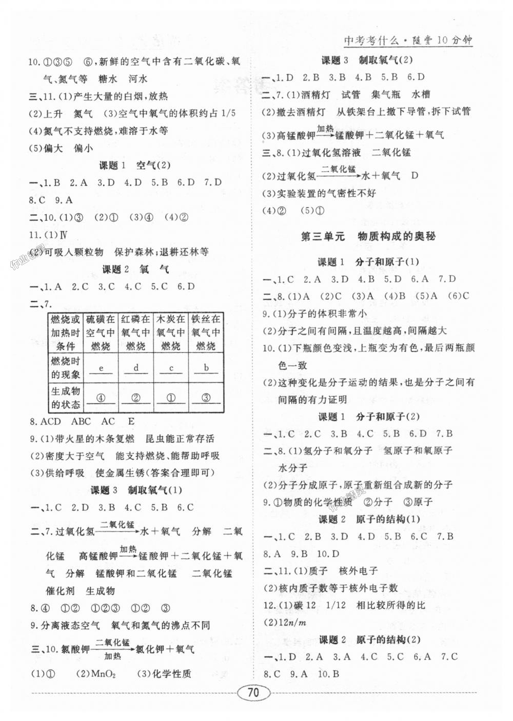 2018年中考考什么學(xué)加練導(dǎo)學(xué)案九年級化學(xué)上冊人教版 第12頁