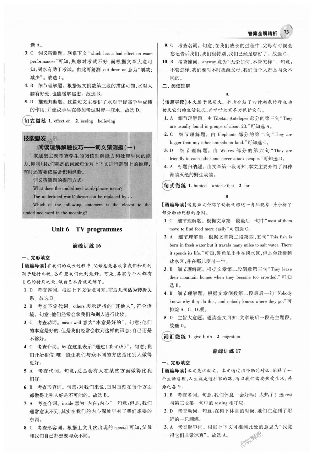 2018年初中英語小題狂做九年級上冊譯林版巔峰版 第15頁